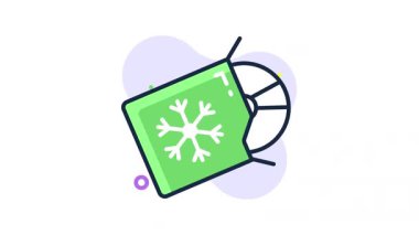 Düz hatlı modern tarzda bu küçük CD 'nin yaratıcı animasyon simgesini yakalayın