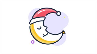 Disko topunun dekoratif bir aksesuar canlandırma simgesi, düz ana hatlı tasarımı