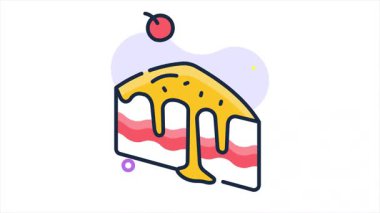 Noel ve yeni yıl tatlılarını sembolize eden lezzetli dondurmalı donut..