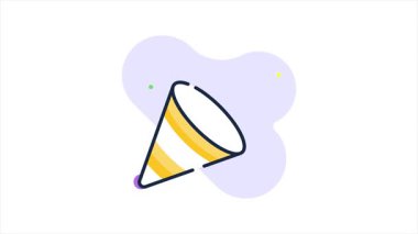 Noel istikametini temsil eden Kuzey Kutbu tabelası, modern vektör