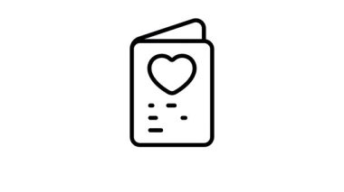 Bu yaratıcı evlilik davetiyesi animasyon tasarımı için ellerinizi kaldırın.