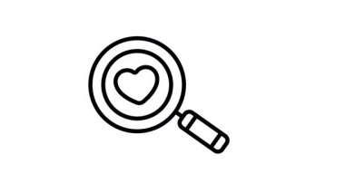 Aşkı büyüteçle aramak, modern tarzda aşk bulmanın canlandırılmış simgesi.