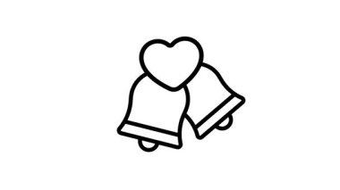 Bu güzel düğün çanlarını al animasyon simgesi tasarımı, kullanımı ve indirmesi kolay