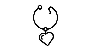 Modern tasarım tarzında bu eşsiz kalp kolyesini indir