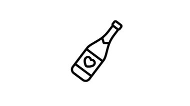 Şampanyanın moda animasyon ikonu açıldı.