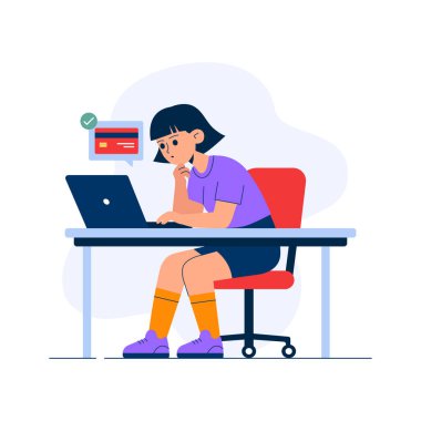 Çevrimiçi ödeme sürecinin güvenli bir düz çizimi