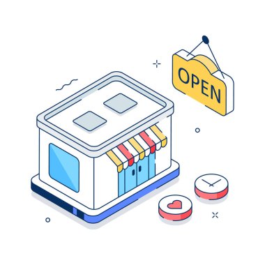 Restoran binasının birinci sınıf izometrik çizimi