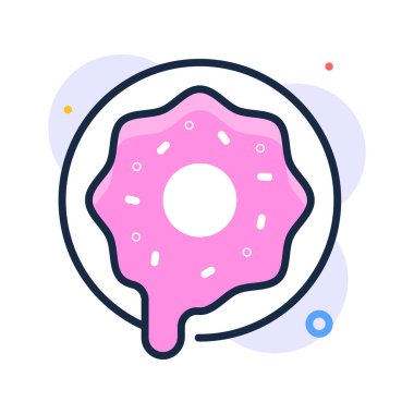 Şu düz hatlı çörek ikonuna bak.