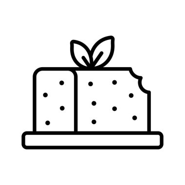 Tofu vejetaryen yemeğinin kişiselleştirilebilir bir simgesi.