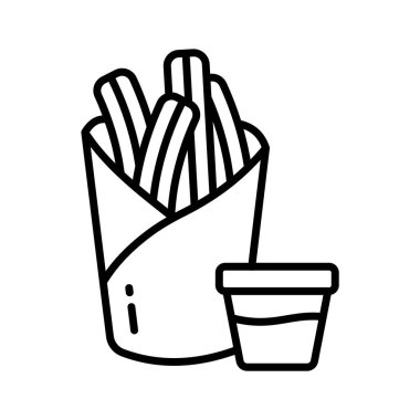 Churros 'un birinci sınıf tatlı ikonu.