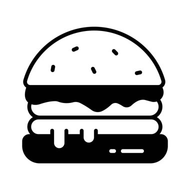 Hamburgerin son simgesi, fast food, hamburger.