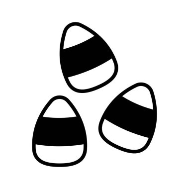 Mısır şekeri ikonunun görsel olarak çekici simgesi tatlı