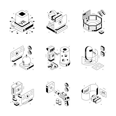 İzometrik çizimler seti olan bu modaya bir göz atın.