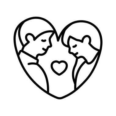 Sevgililer Günü aşkını kutlayan romantik çiftin büyüleyici bir simgesi.