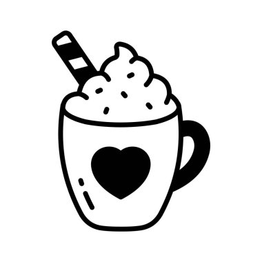 Ellerinizi Sevgililer Günü kahvesinin bu yaratıcı sembolüne koyun.