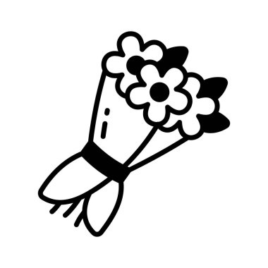 Sevgililer günü için renkli bir buket çiçek sembolü romantik çiçek hediyesi.