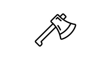 Sert tasarımlar ve açık hava temaları için Axe canlandırmalı vektör simgemizin gücünü kullan