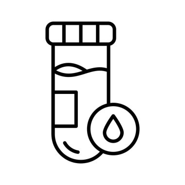 Modern tarzda bu inanılmaz kan testi ikonunu alın.