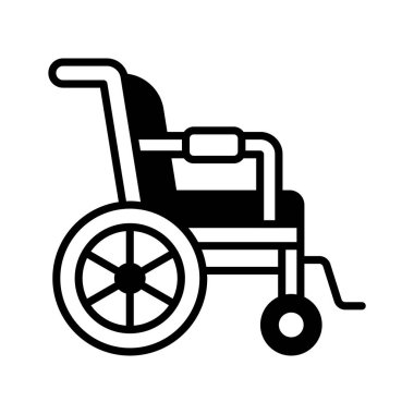 Tekerlekli sandalyenin, hasta hareketliliğinin ve rehabilitasyon desteğinin harika bir sembolü.