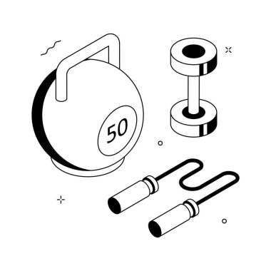 Dinamik izometrik illüstrasyon kovan çalışması ve yoğun eğitimi vurguluyor