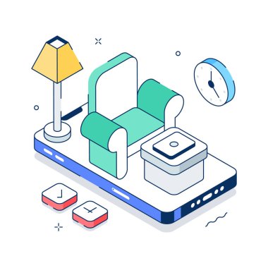 Uzaktan çalışmanın bu inanılmaz izometrik çizimine bir göz atın, çevrimiçi çalışma alanı