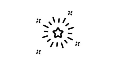 Havai fişek kutlaması animasyon vektör tasarımı, modern tarz