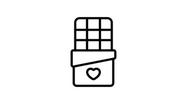 Lezzetli çikolata, modern tarzda iyi dizayn edilmiş çikolata ikonu.