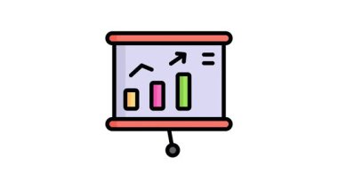 Bu son düz ana hatlı büyüme grafiğinin canlandırılmış simgesine bir göz atın