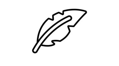 Bir karnaval tüyünü gösteren simge canlandırması, kullanışlı tasarım