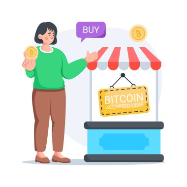 Bitcoin 'in büyüleyici düz çizimi kabul edilen perakende ödemesi