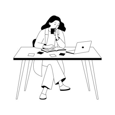 Başlangıç beyin fırtınası ve stratejik planlamanın görsel olarak çekici bir tasviri