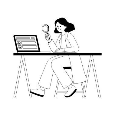 Girişim araştırma analizi ve iş araştırmalarının iyi tasarlanmış bir tasviri.