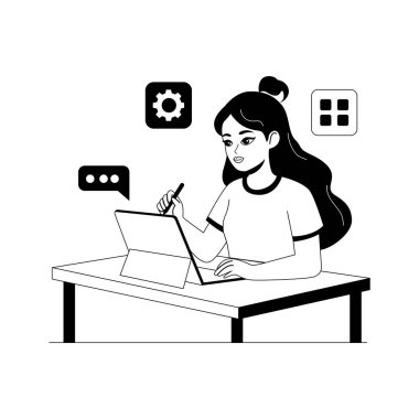 Serbest çalışan ağ geliştiricisinin bu kabartma çizimine bir göz atın