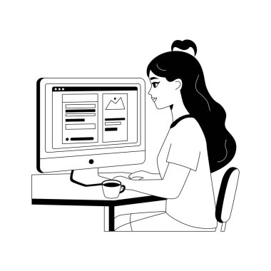 Web sitesi düzeni ve arayüz tasarımının büyüleyici bir tasarımı