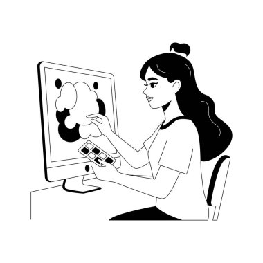 Grafik tasarımcısının görsel varlıklar yarattığı güzel tasarlanmış bir kabartma.