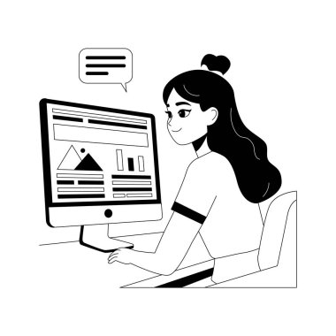 Web sitesi analizlerinin ve veri görselleştirmesinin görsel olarak çekici bir tasviri