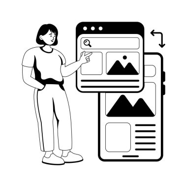 Birden fazla aygıt arasında karşıt web dizaynını gösteren bu muhteşem kabartmayı yakala