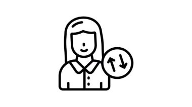 Düzenlenebilir biçimdeki kullanıcı girişinin bu modern tasarım canlandırılmış simgesini al