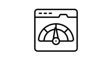 Web sitesi hız testi ve web performansının bu inanılmaz canlandırılmış simgesini yakalayın