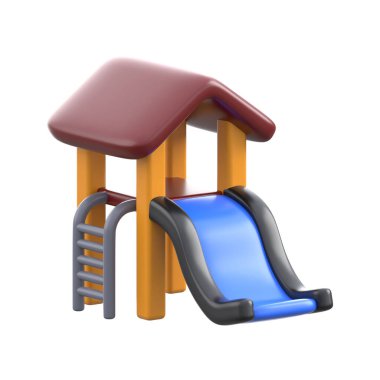 Oyun parkı slaytının bu yaratıcı üç boyutlu çizimine bir bakın.