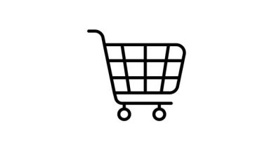 Benzersiz bir stil, premium vektör, alışveriş arabasının inanılmaz animasyon ikonu.