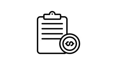 Modern tarzda finansal belgenin yaratıcı tasarım simgesi