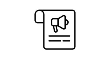 Modern tarzda içerik pazarlamanın güzel tasarlanmış animasyon simgesi