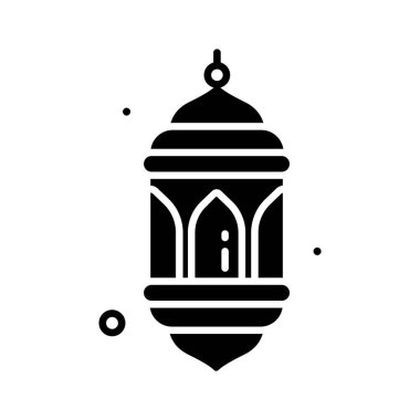 İslami feneri temsil eden kişiselleştirilebilir bir kabartma simgesi