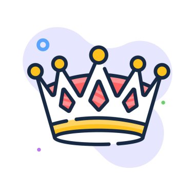 Kadınlar Günü teması için görkemli bir taç ikonu