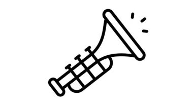 Karnaval trompetinin kişiselleştirilebilir bir simgesi.