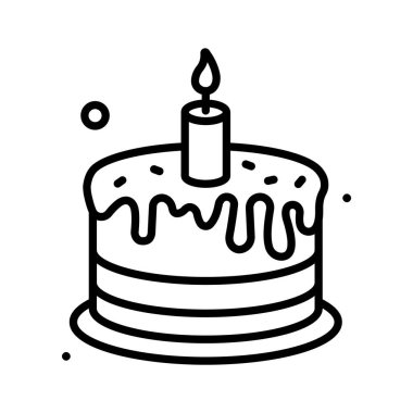 Kadınlar günü kutlama teması için nefis bir pasta ikonu