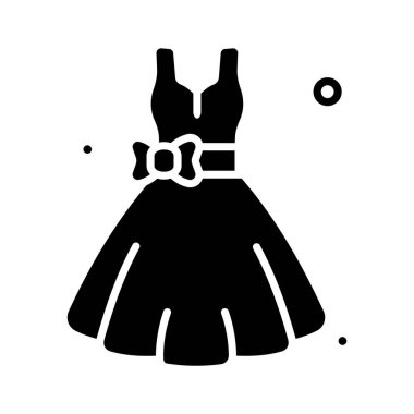 Kadınlar günü kutlama teması için şık bir giysi sembolü