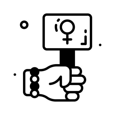 Yaratıcı bir şekilde hazırlanmış Kadın Günü 'nün güzel sembolü