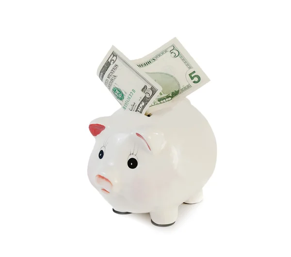 Piggy bank isolated on white background — Stock Photo, Image